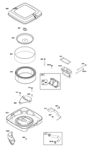 Air Cleaner Group Diagram and Parts List for 385447-0474-B5 200000 - 399999 Briggs and Stratton Engine